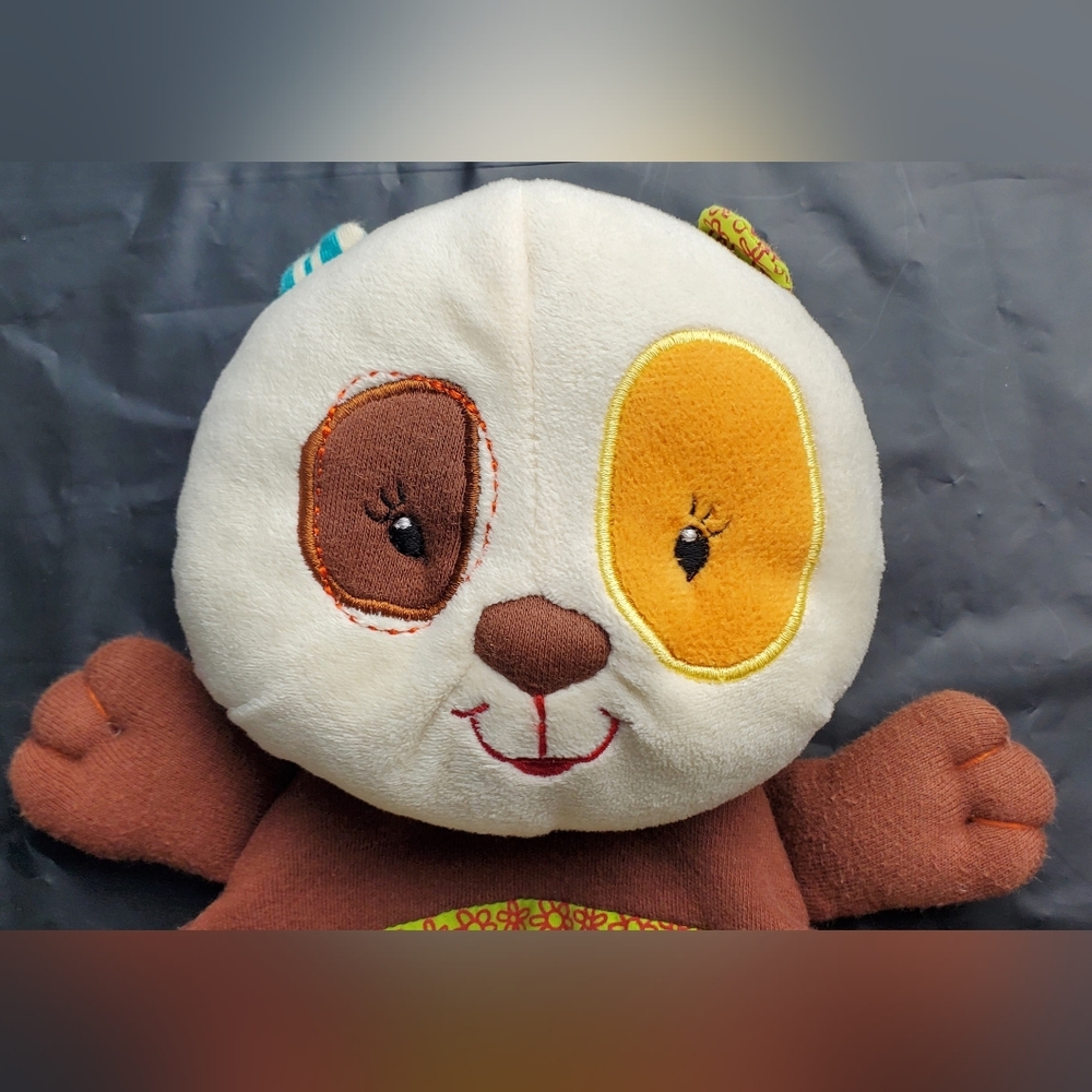 Lilliputiens Clara Panda Bear Cuddle Puppet Baby Security Blanket Lovey - EUC